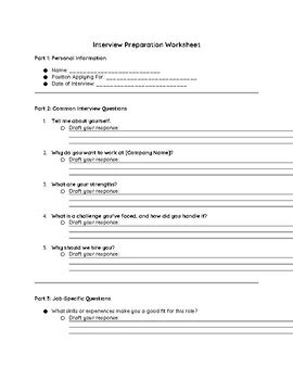 Interview Subheading Worksheet 的图像结果