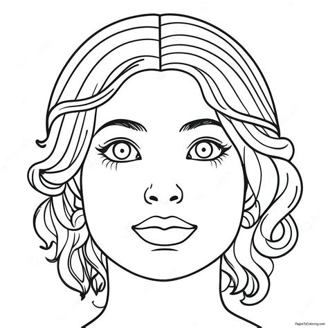 Blank Face Template Coloring Page (64282-51692)