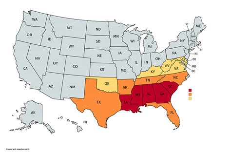 What States Are Considered the Deep South? - What States