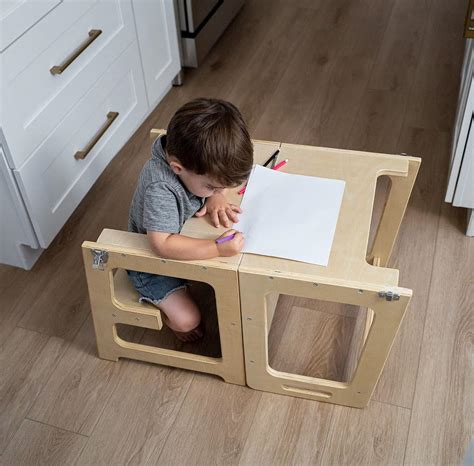 Buy Avenlur 4 in 1 Learning Kitchen Tower Step Stool Helper Montessori ...