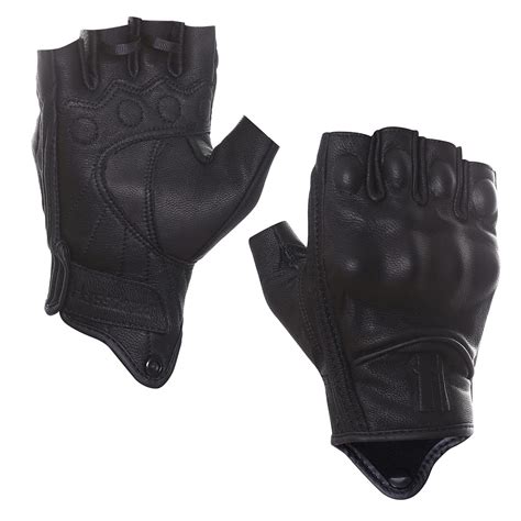 Harssidanzar Fingerless Motorcycle Gloves for Womens,Hard Knuckle ...