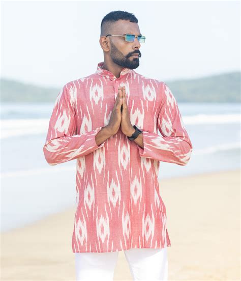 Men's Short Kurtas – Color Weave
