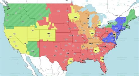 NFL Week 9 coverage map: TV schedule for CBS, Fox regional broadcasts ...