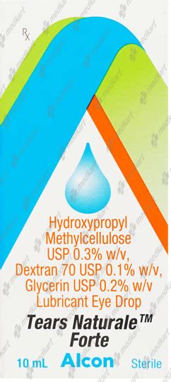 TEARS NATURALE FORTE EYE DROPS 10 ML, Price, Composition & Generic ...