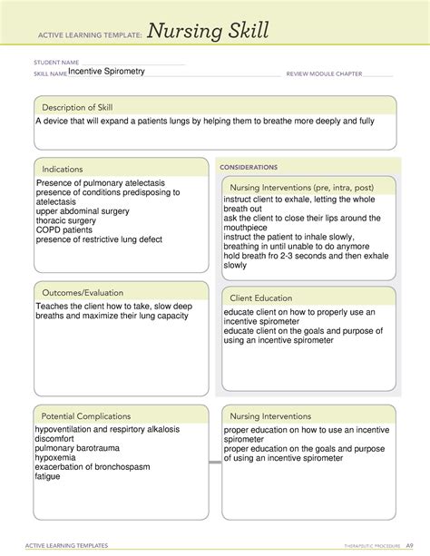 Incentive Spirometer Teaching Handout at Becky Moreno blog