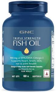 GNC TRIPLE STRENGTH FISH OIL 60 SOFTGELS Price in India - Buy GNC ...