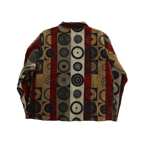 【OTSU】short length art pattern design jacket -9481- | cv