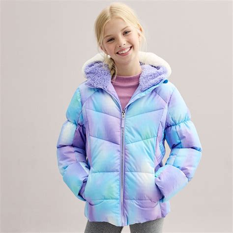Girls 4-20 ZeroXposur Amelia Puffer Jacket Color: Mosaic Purple Size ...