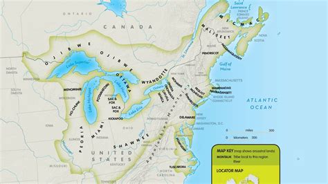 Native American Map For Kids