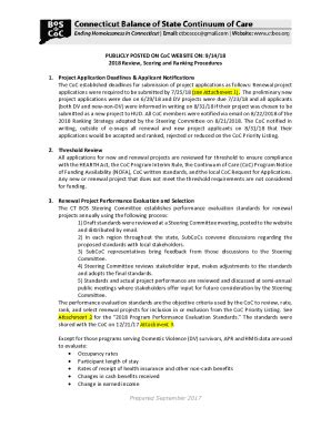 Fillable Online CoC Program Project Rating and Ranking Tool Fax Email ...