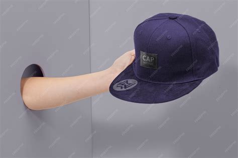 Premium PSD | Cap peak mockup design