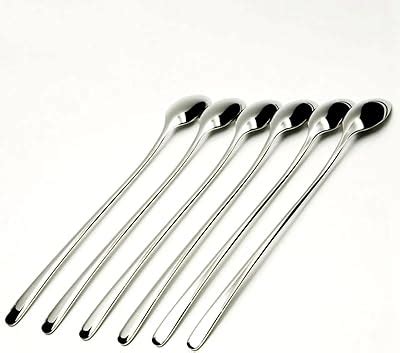 Buy Parage Stainless Steel Soda Spoon 6 PCS, 20.5 cm Length, Ice Cream ...