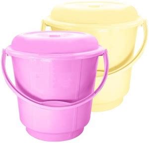 Wonder Plastic Prime Bucket 25 LT With Lid For Home&Kitchen, 2 Pc, 25 ...
