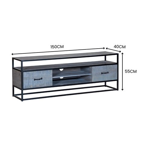 Grey Aara TV Unit With Storage – RadiantFurn
