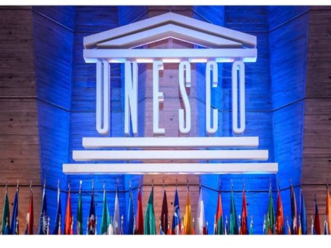 Flag-raising ceremony at UNESCO in Paris.