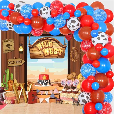 Western Cowboy Party Decoration Wild West Theme Party Supplies Western ...