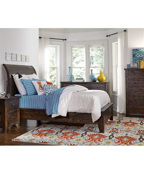 Furniture Ember King Bed, Created for Macy's - Macy's | Industrial