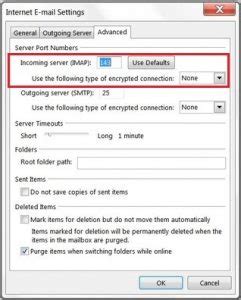 How to fix IMAP error 0x800CCC0E in Outlook?