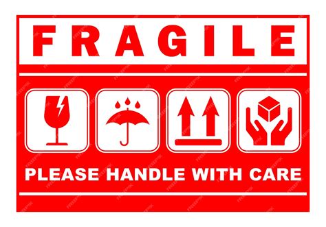Image result for Fragile Sticker Printable Free