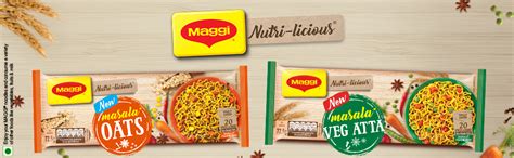 MAGGI NUTRI-LICIOUS Oats Masala Noodles – (Pack of 4) 290g Pouch ...