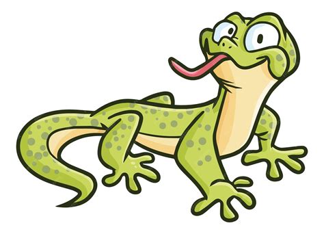 Green Lizard Cartoon