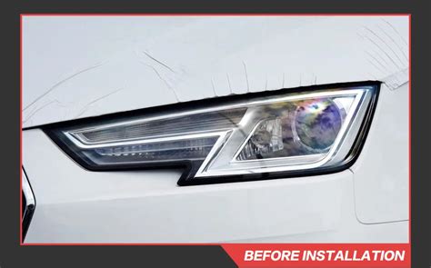 Audi A4 B9 Headlights 2017-2020 A4L LED Headlight Projector Lens DRL ...