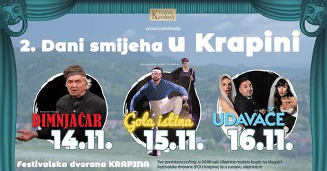 2. DANI SMIJEHA U KRAPINI, Pučko Otvoreno Učilište Krapina, 14 November ...