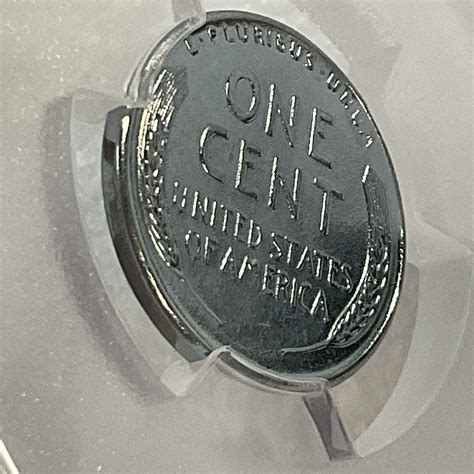 1943 One Cent Steel Wheat Penny PCGS Genuine Surface Plated AU Detail ...