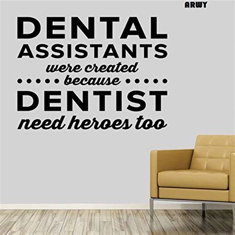 Buy ARWY® dental wall stickers for clinic Dental Assistants Were ...