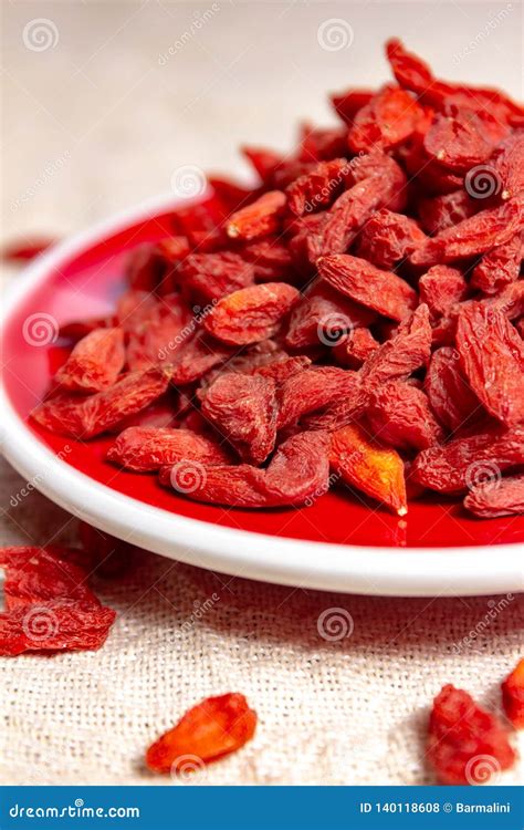 Healthy Superfood, Red Dried Goji Chinese Wolfberry Berries, Used in ...