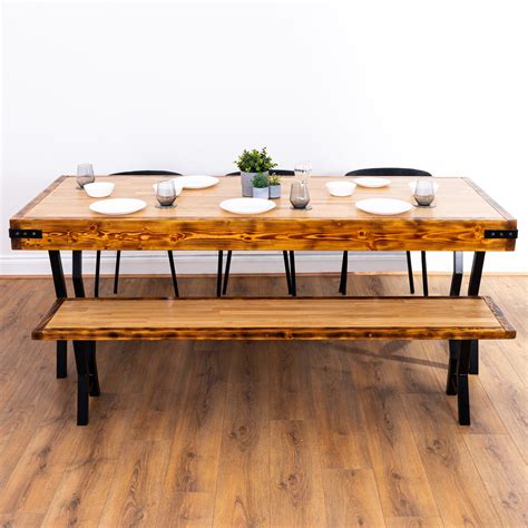 Butchers Block Dining Table with Shetland Legs - Pipe Dream Furniture