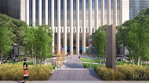 Renovation Prep Work Progresses at Aon Center Plaza in New Eastside ...