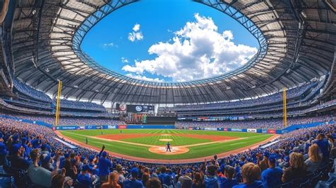 A stadium of a baseball game on the field | Premium AI-generated image