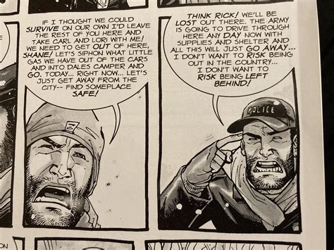 I love the part in the Robert Kirkman comic where the bad guy taps ...