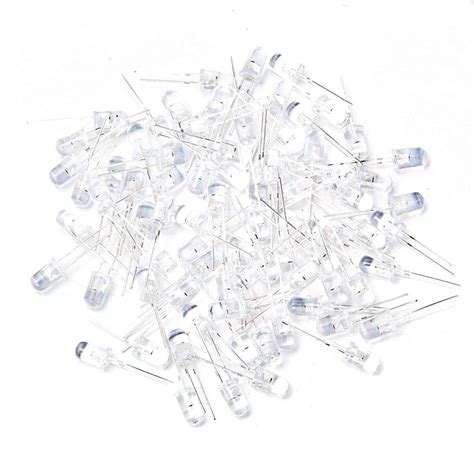 2 Pin 7-Colour LED Transparent 5mm Water Clear RGB LED – REES52