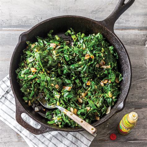 Sweet and Spicy Sautéed Collard Greens - Southern Cast Iron