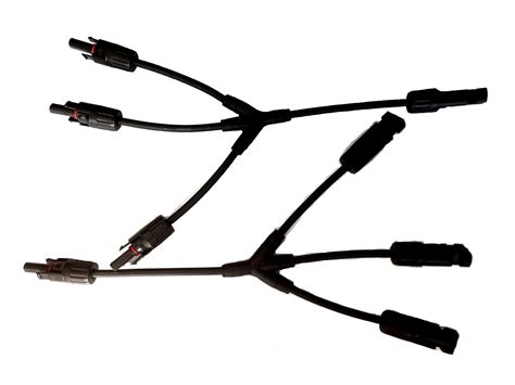 Megris Solar MC4 3 in 1 Out Y Branch Connector for Solar Panels (Set of ...