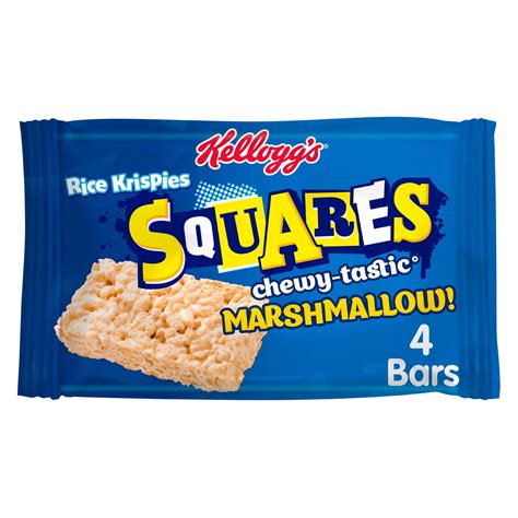 Kellogg's Rice Krispies Squares Marshmallow Snack Bars 4 x 28g ...