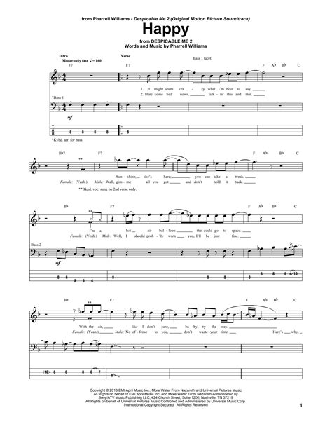 Happy Pharrell Williams Lyrics Chords
