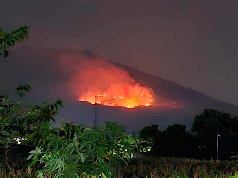Fire razes Mount Arayat anew