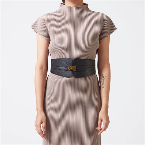 Buy Black Elastic Backed Suede Belt - Scarlet Sage