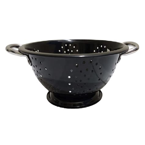 Black Stainless Steel Colander, 3qt