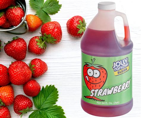 Jolly Rancher Strawberry Slushy Syrup 5:1 Bulk Food Service Concentrate ...