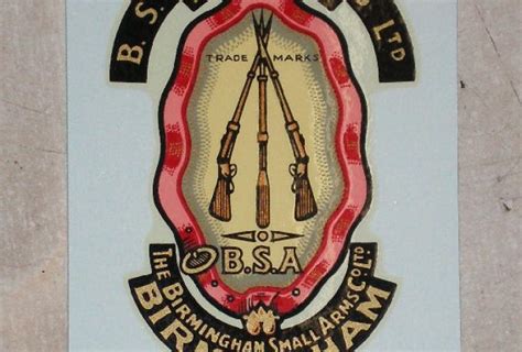 BSA Transfer for Tank/Headstock/Toolbox to 1953 | BRITISH Only Austria ...