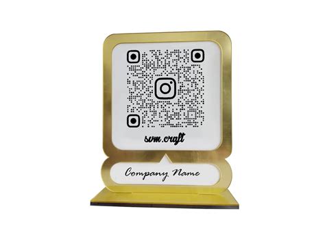 SVM CRAFT® Multi QR Code Business Instagram Facebook Social Media Sign ...