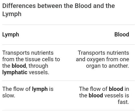 What is the connection between blood and lymph class 10 - Brainly.in