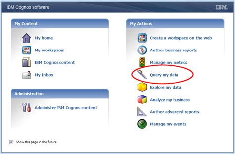 Rezultat imagine pentru Cognos Query Studio Guide