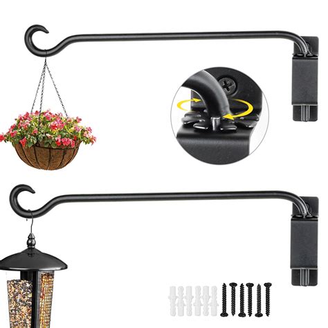 Snapklik.com : AJART Swivel Hanging Plant Bracket: Outdoor Bird Feeder ...