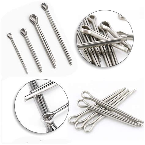 Buy ISPINNER 150pcs 304 Stainless Steel Cotter Pin Clip Key Fastener ...