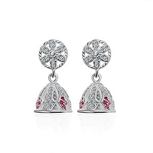 INARI SHINES 925 Silver Modish Jhumki Earrings | Gift for Women & Girls ...